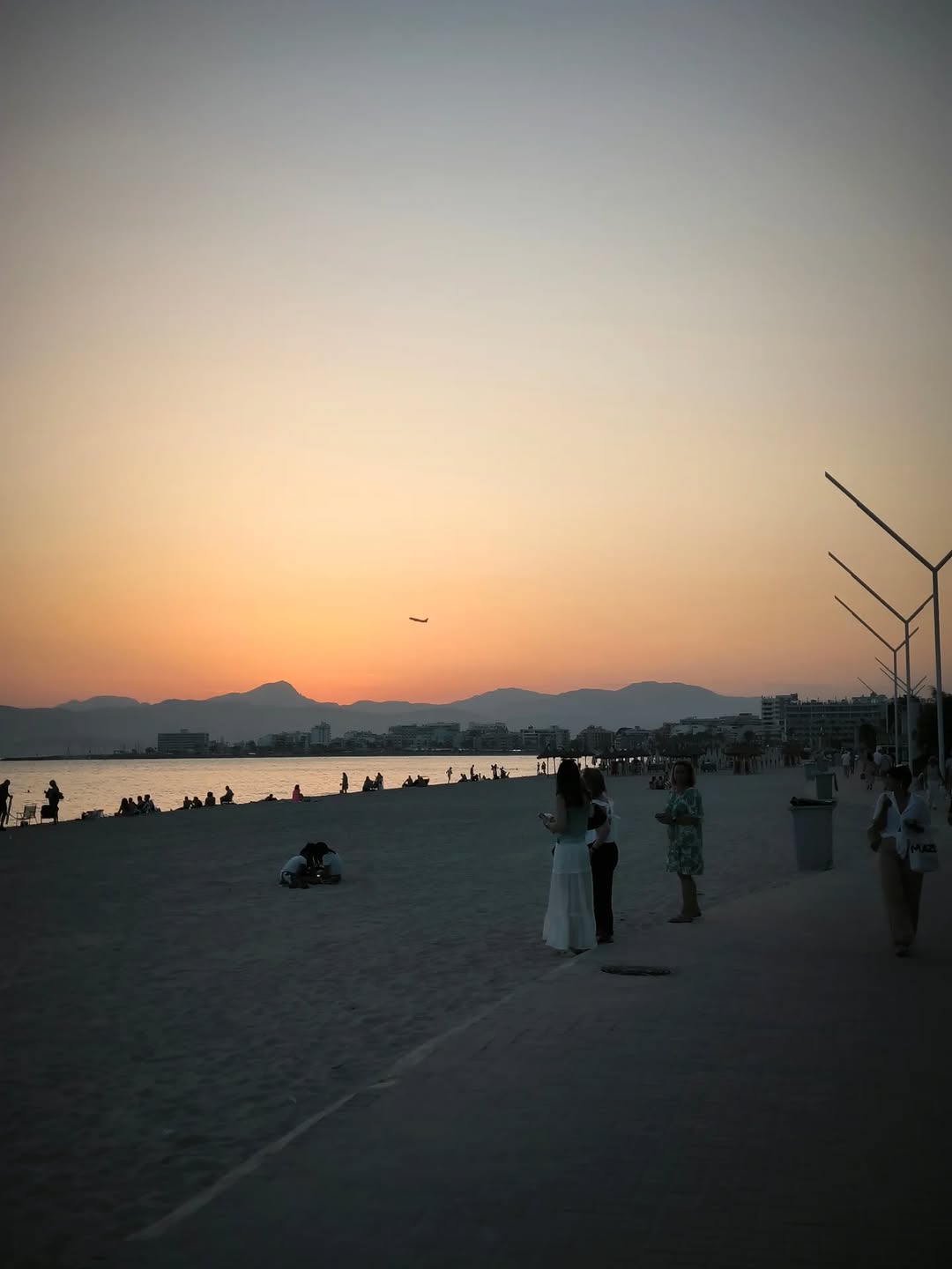 Plage de Cala Major au coucher du soleil